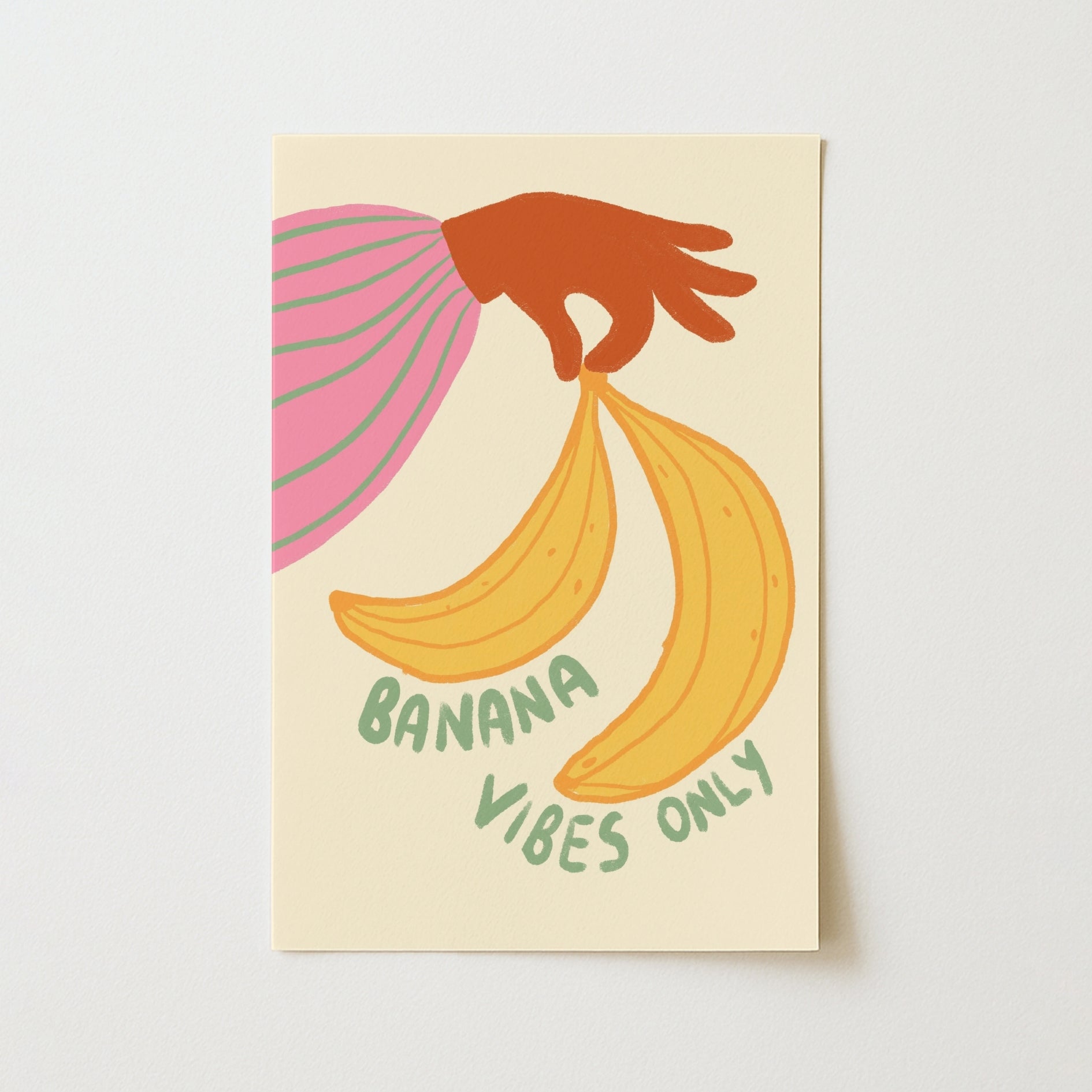 Banana Vibes Print – Funky Summer Fruit Wall Art