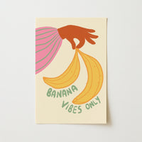 Banana Vibes Print – Funky Summer Fruit Wall Art