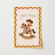 Little Cowboy on a Rocking Horse – Nursery & Kids Wall Art
