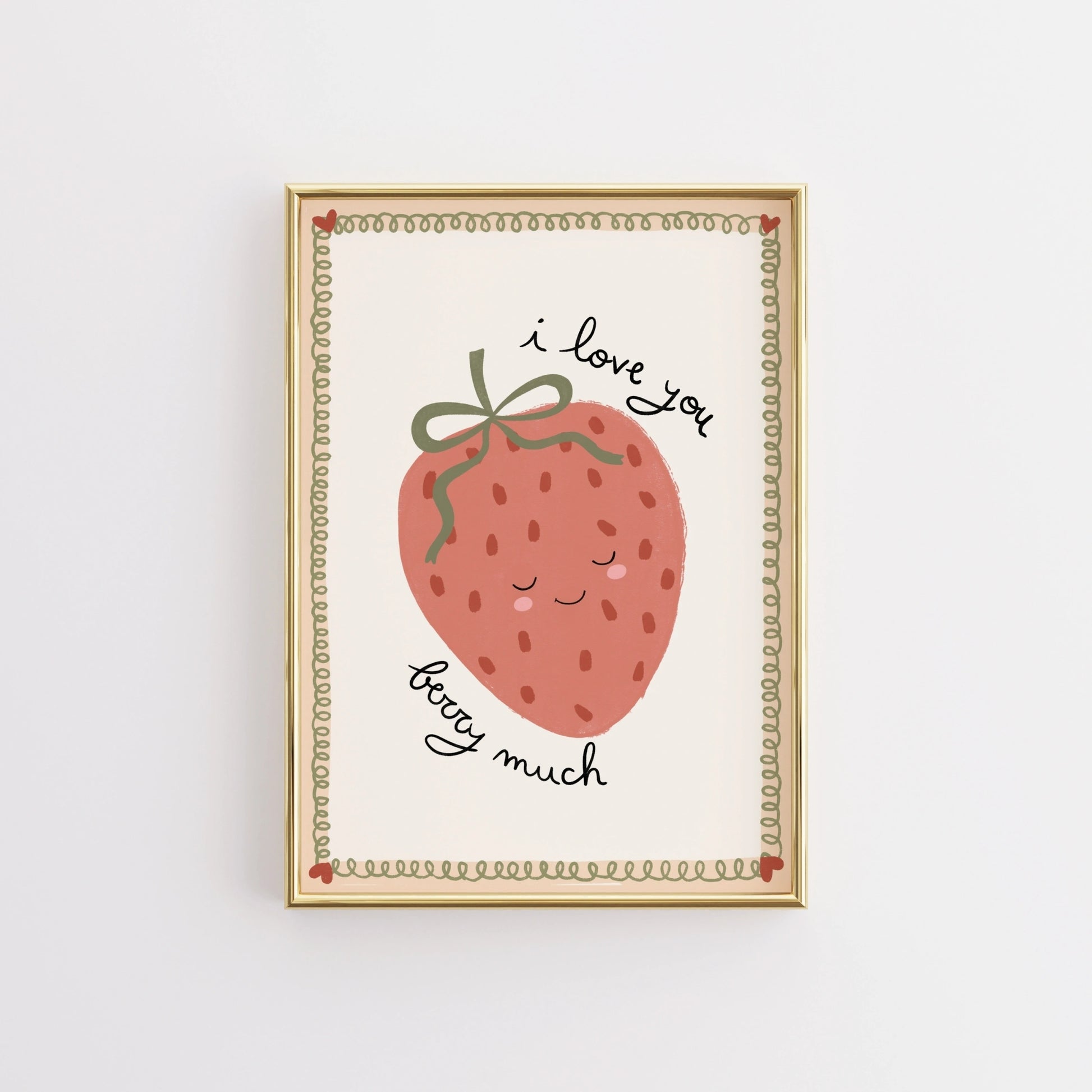 Arte murale Fragola per cameretta