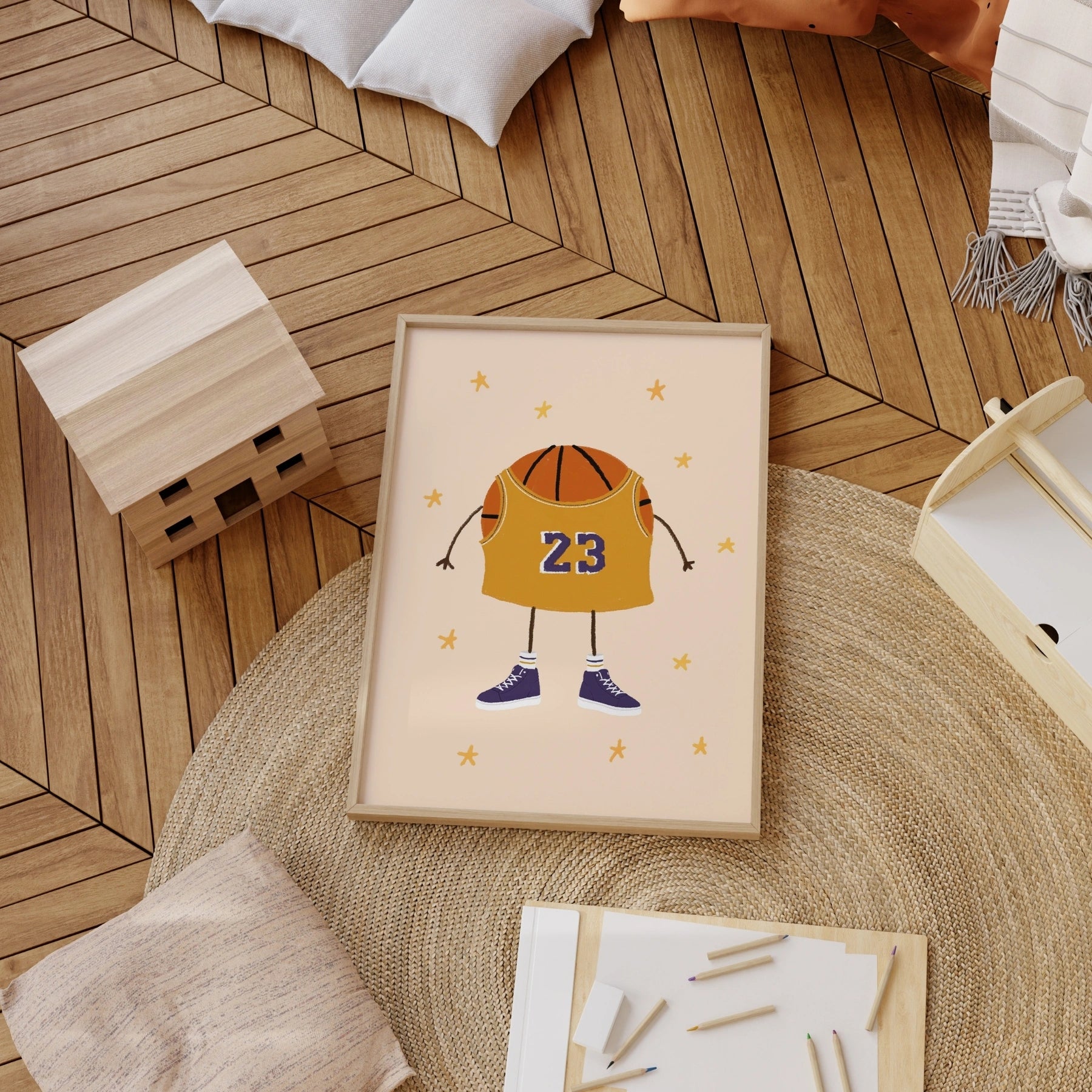 Basketball Nursery Wall Art