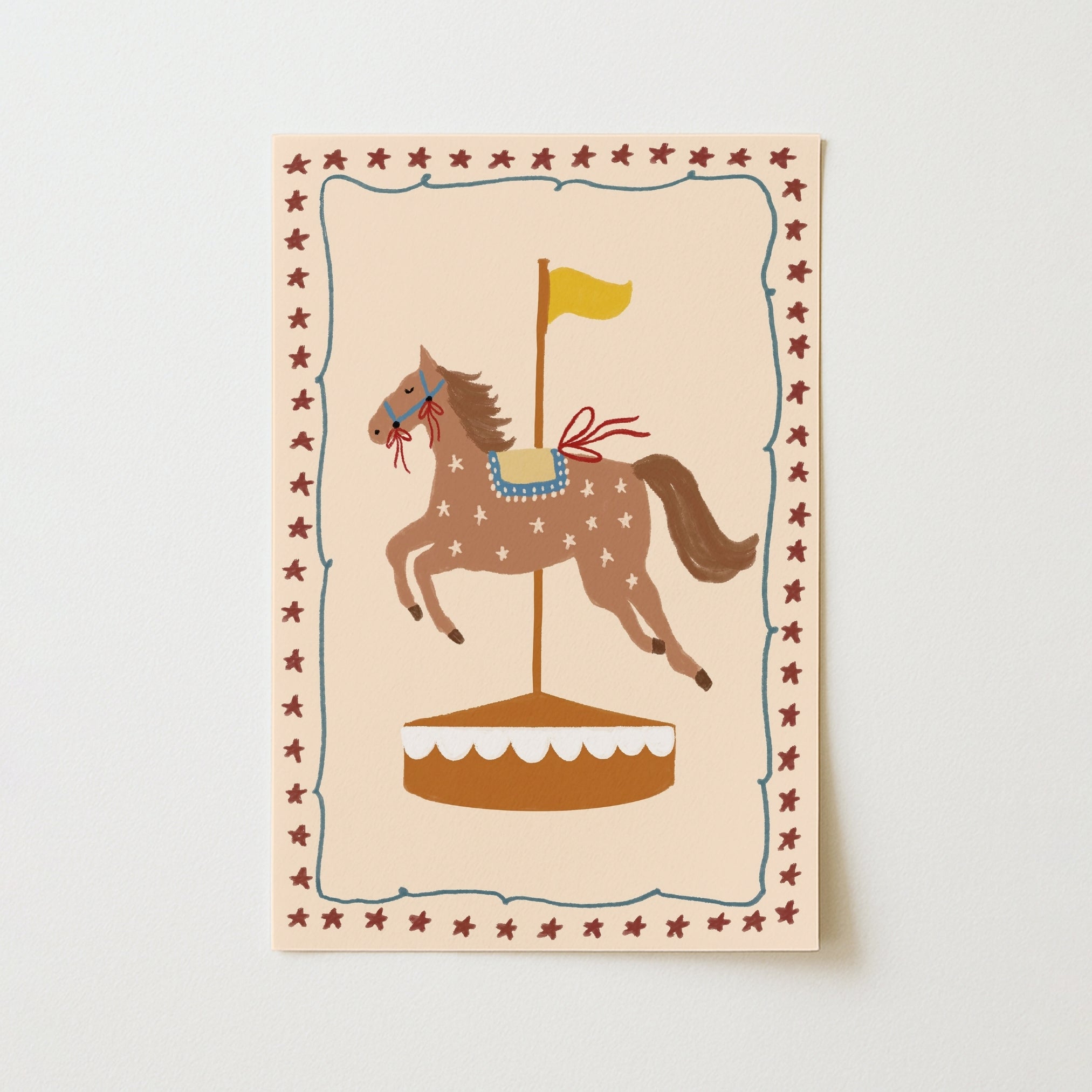 Póster Ilustrado Carrusel Tierno