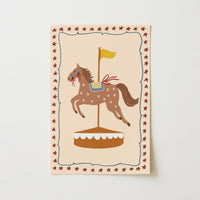 Póster Ilustrado Carrusel Tierno