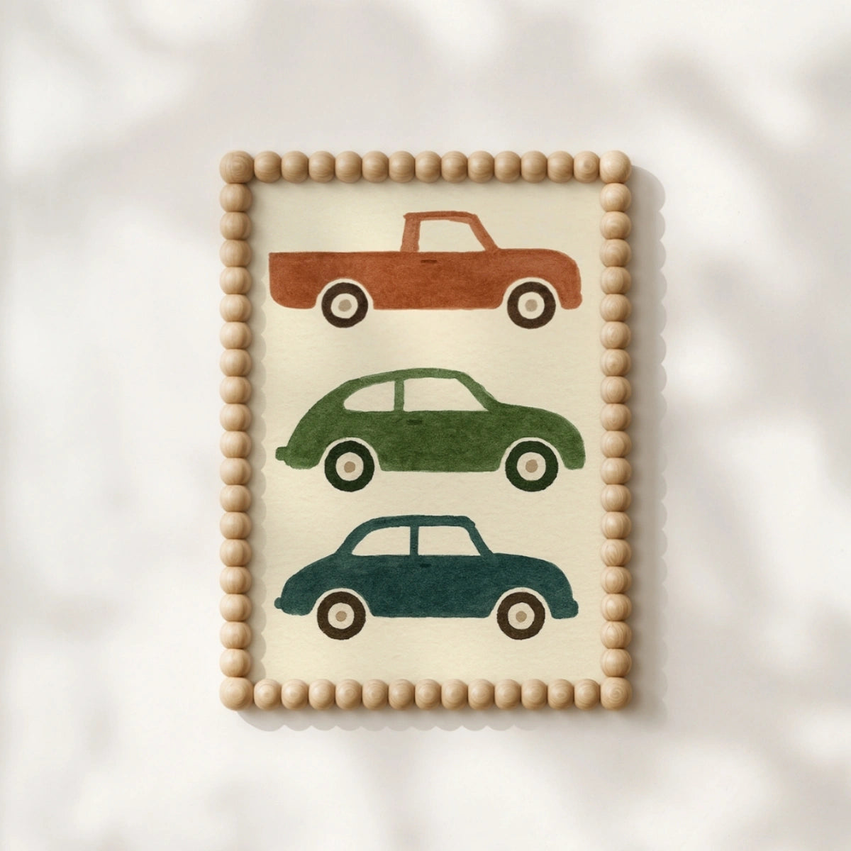Race Car Nursery Print - Colorful Racing Wall Art for Kids, Colorful Kids Decor