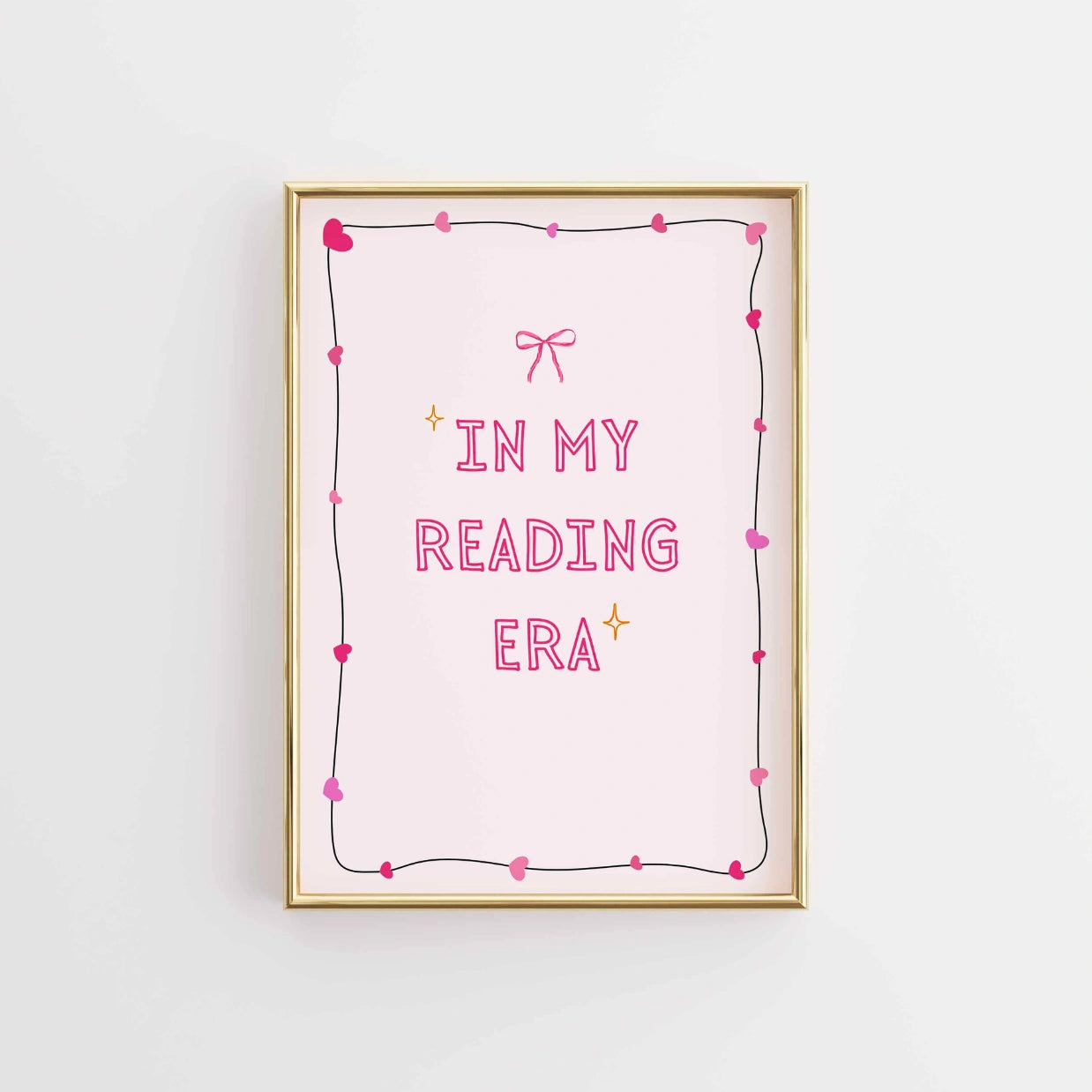 In My Reading Era - Pink Preppy Print
