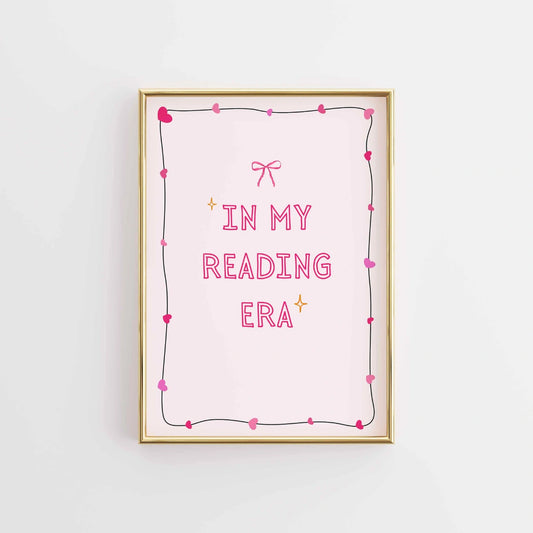 In My Reading Era - Pink Preppy Print