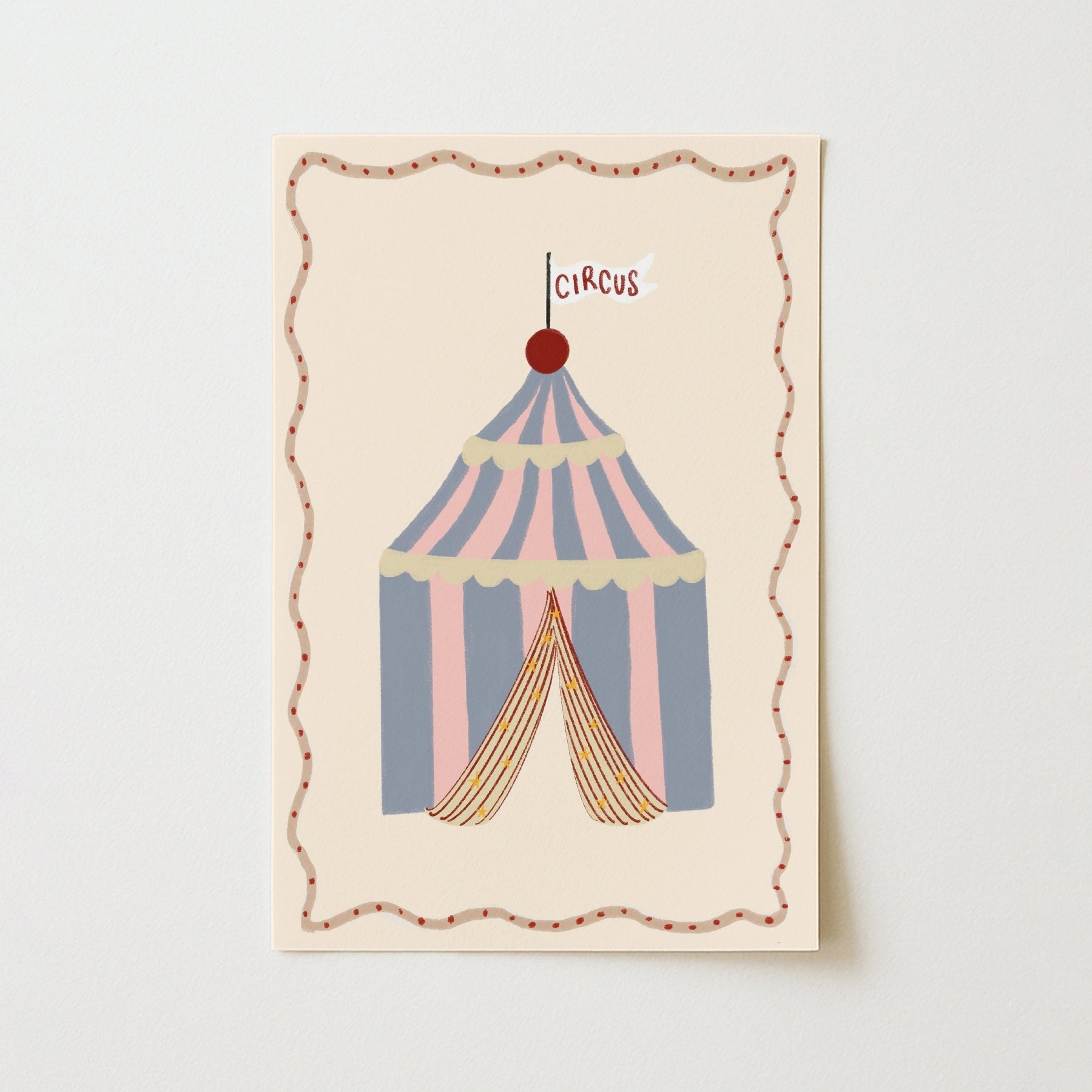 Affiche nursery avec chapiteau de cirque