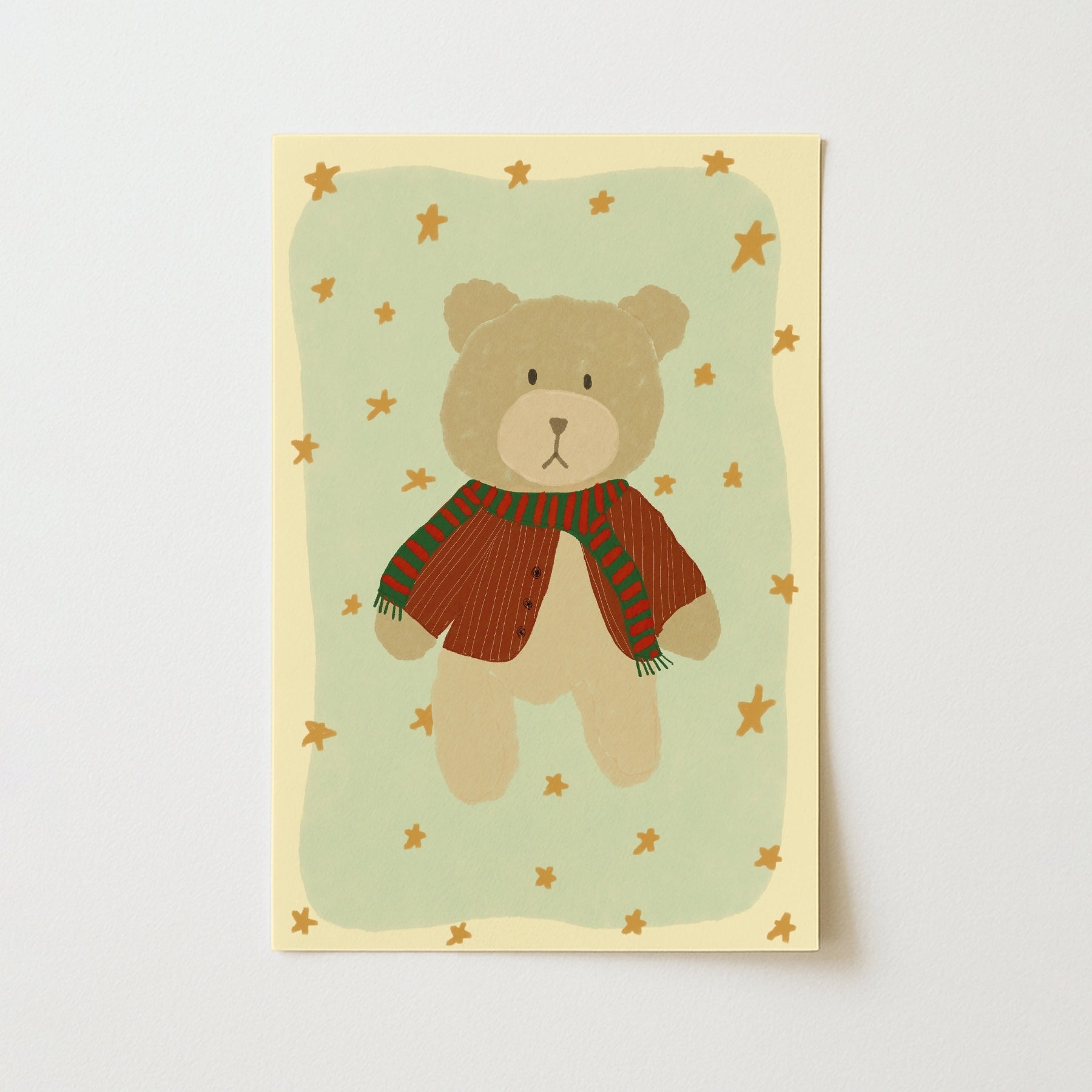 Vintage Bear Wall Art, Vintage Nursery Decor