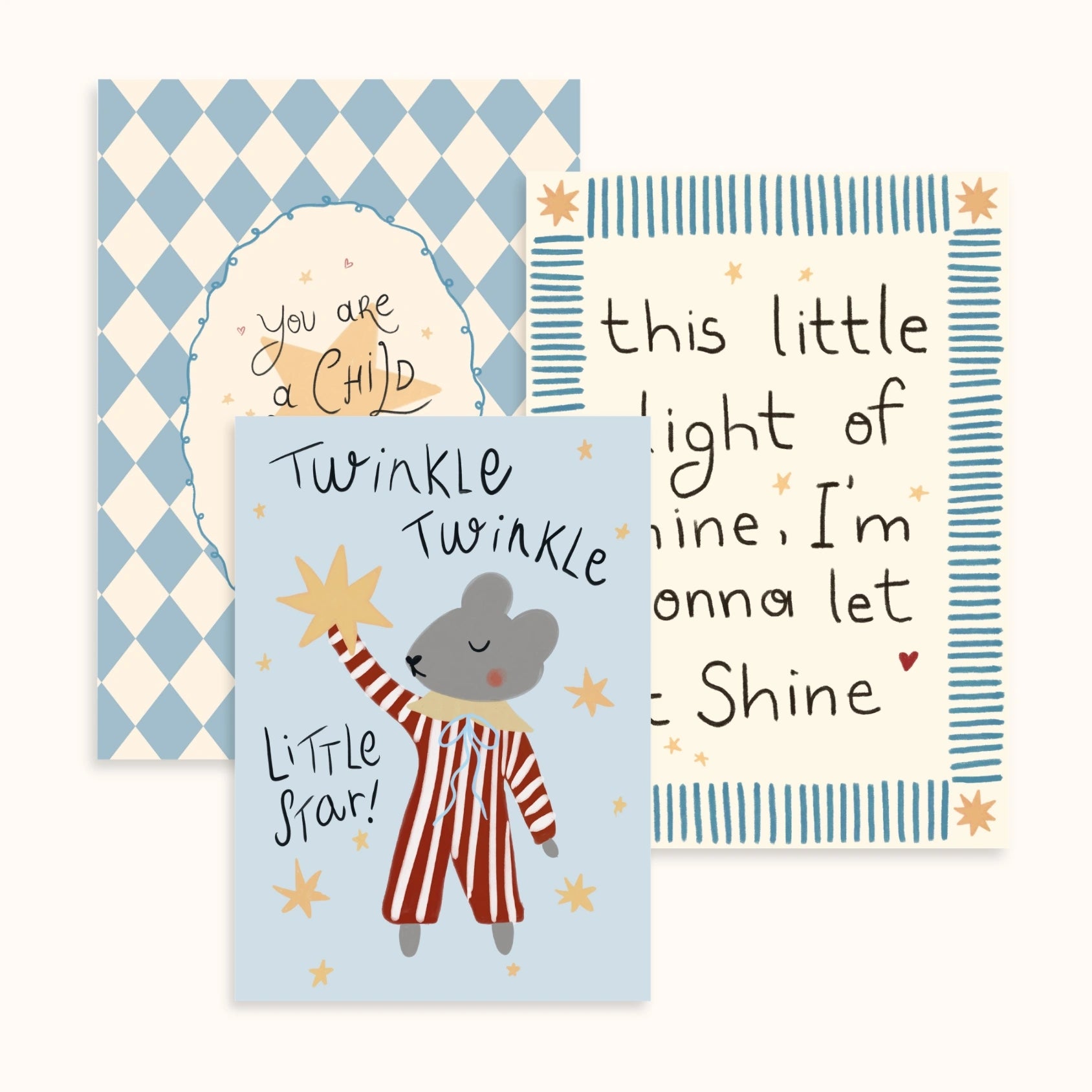Christian Nursery Wall Art Set of 3