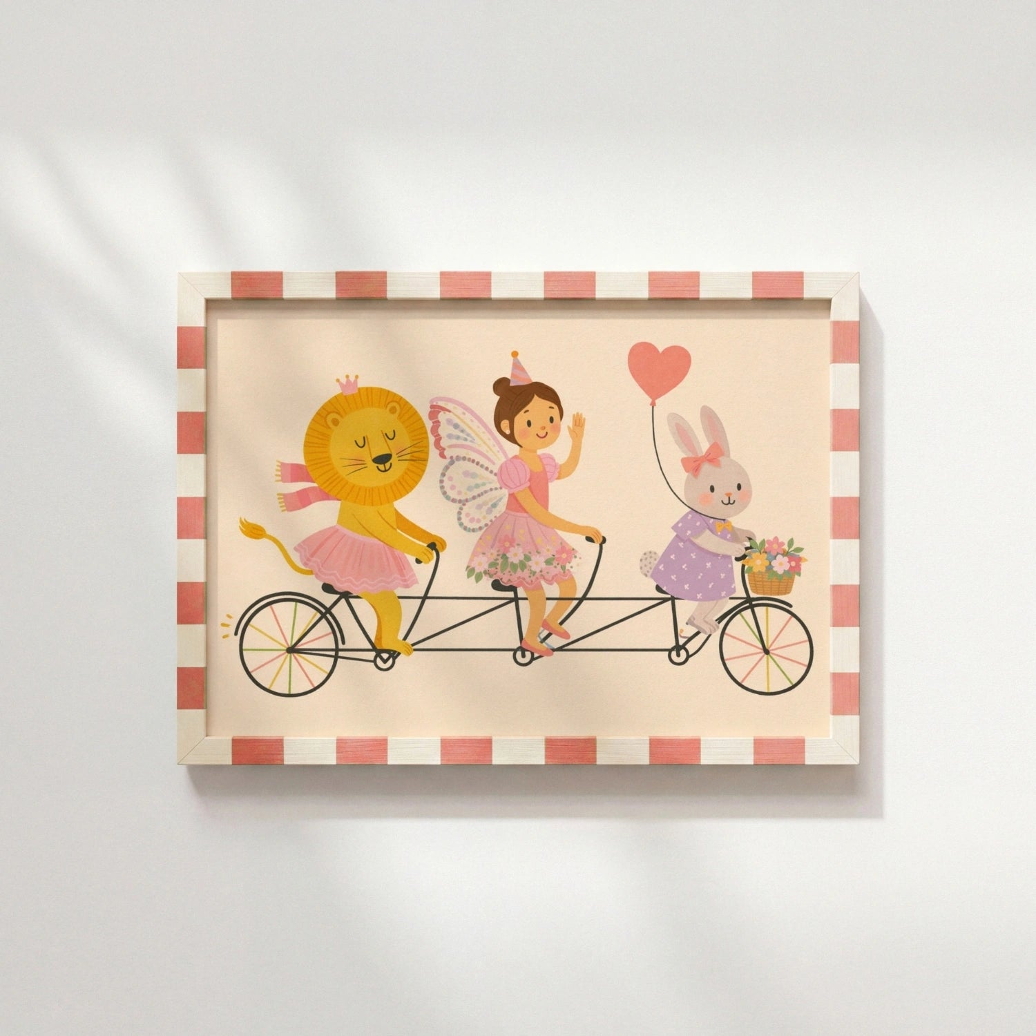 Fairytale Friends Nursery Print, Girls Room Decor