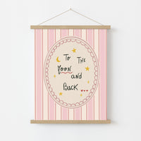 To the Moon and Back Nursery Wall Art
