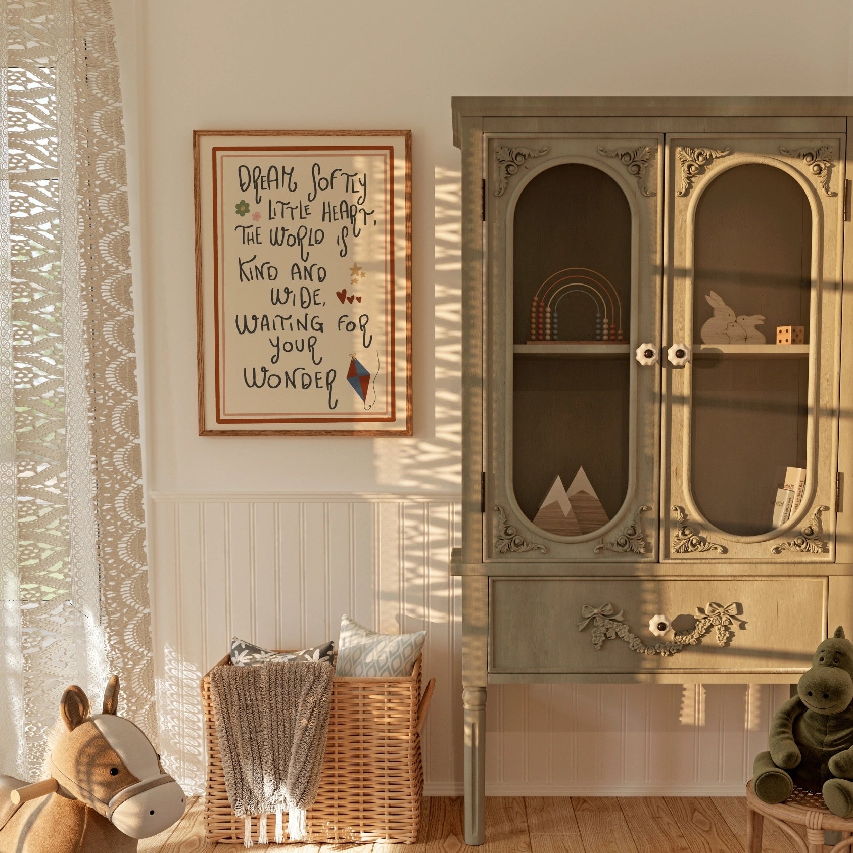 Arte murale con citazioni vintage