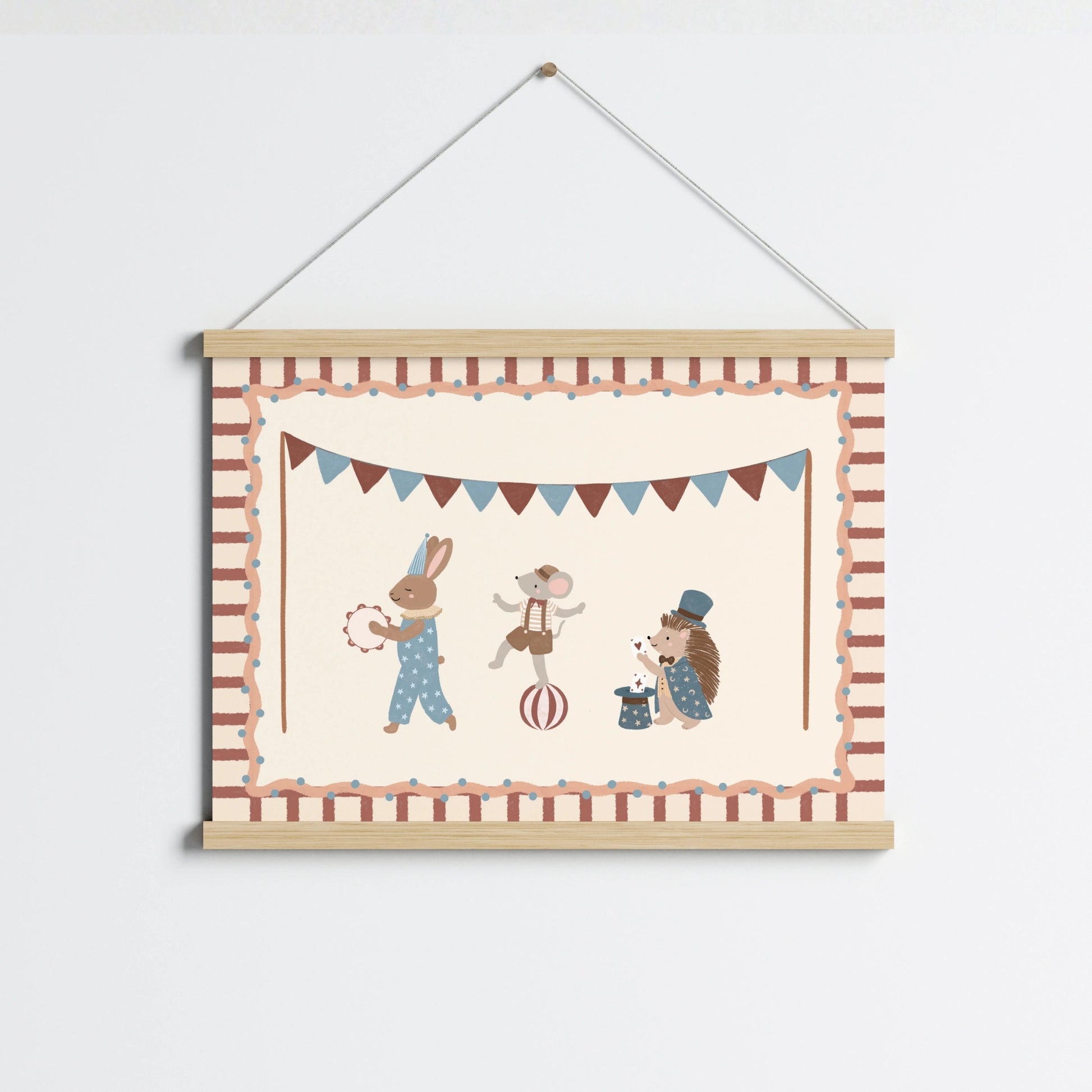 Circus Animals Nursery Print