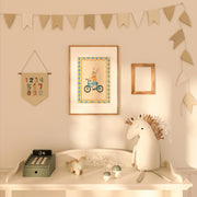 Bunny Bicycle – Nursery & kids wall art