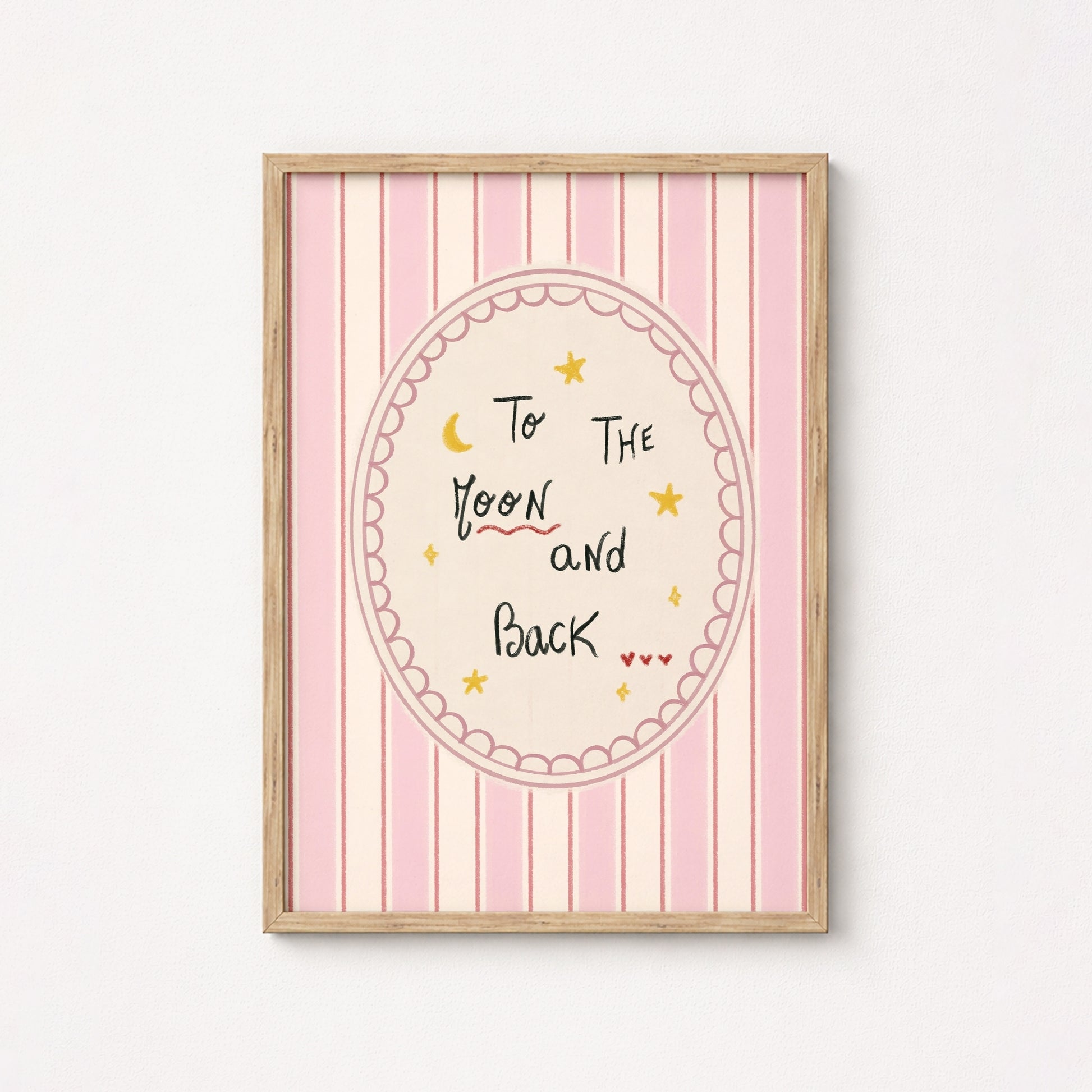 To the Moon and Back Nursery Wall Art