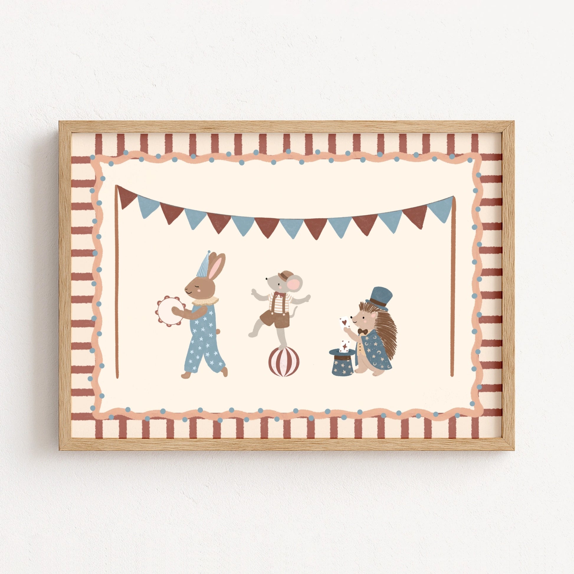 Circus Animals Nursery Print