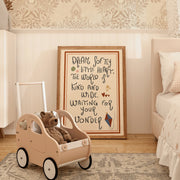 Vintage Quote – Poster per bambini