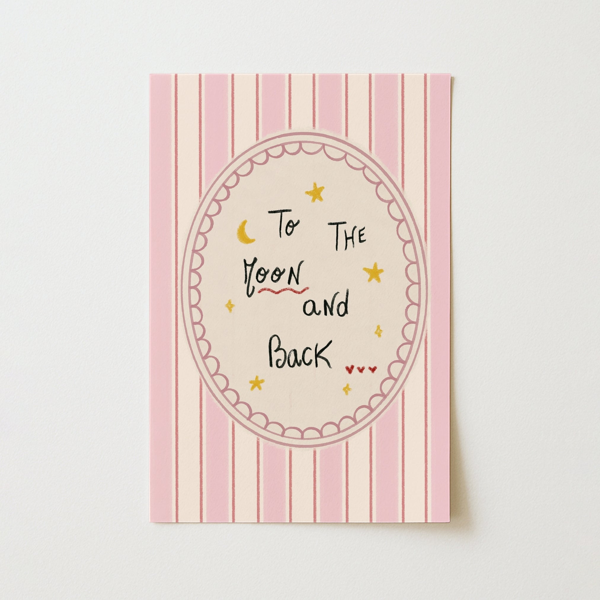 To the Moon and Back Nursery Wall Art