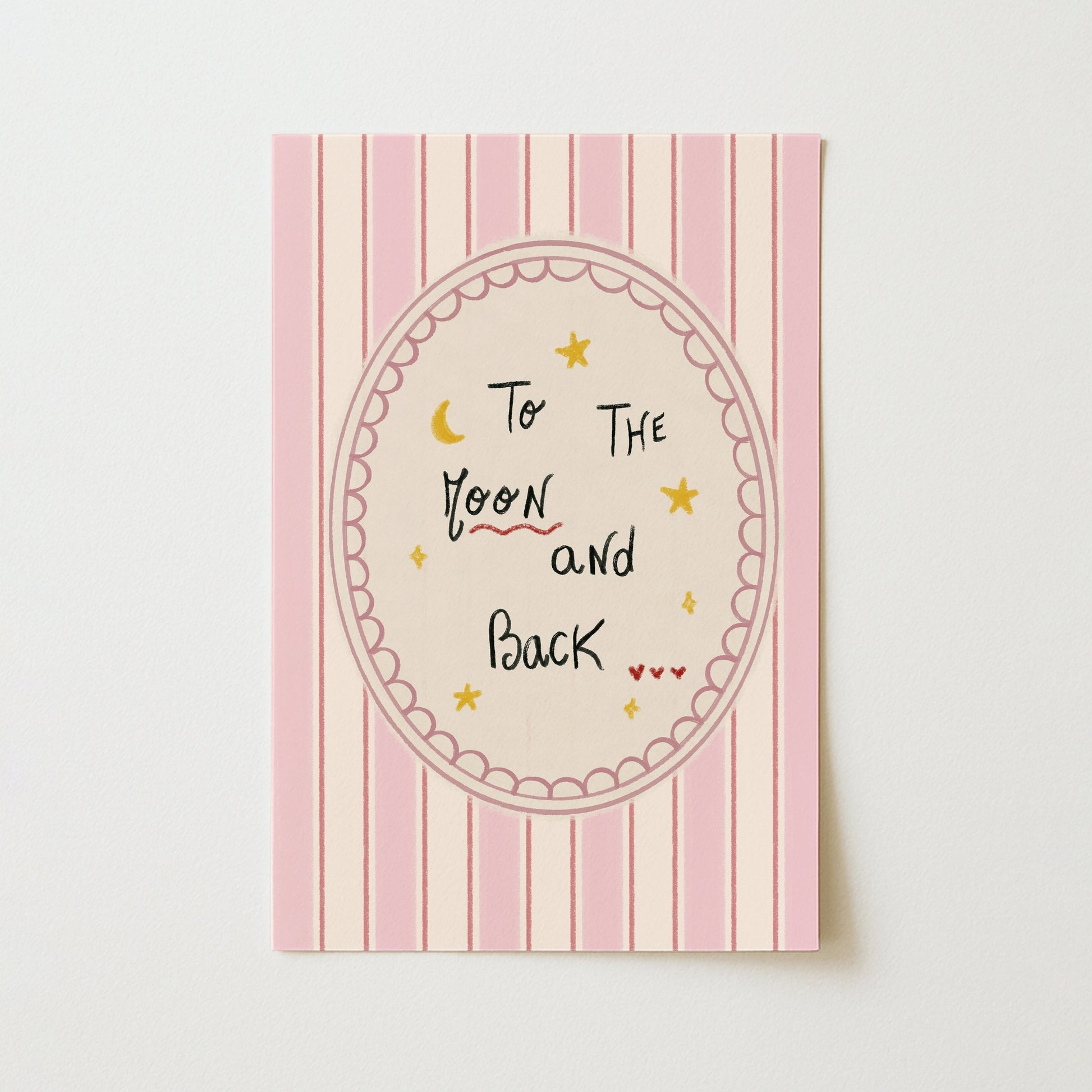 To the Moon and Back Nursery Wall Art