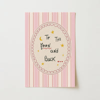 To the Moon and Back Nursery Wall Art