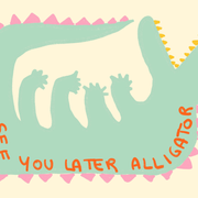 Funny Alligator – Nursery & Kids Wall Art