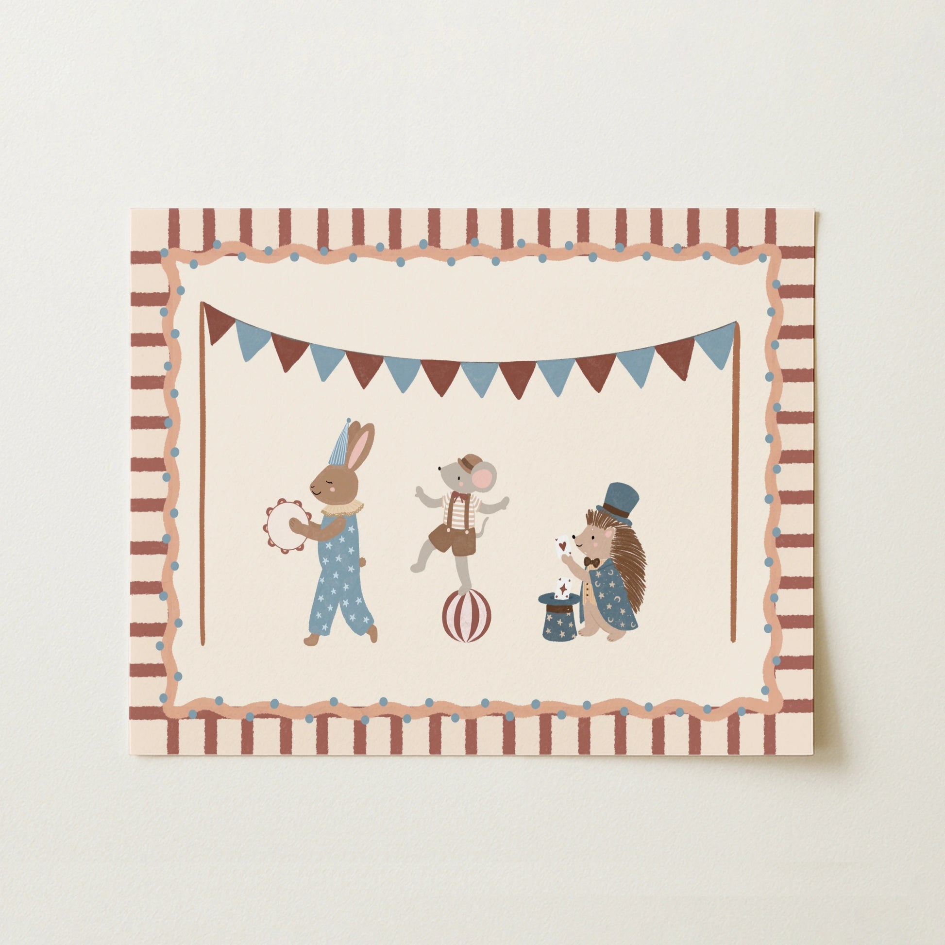 Circus Animals Nursery Print