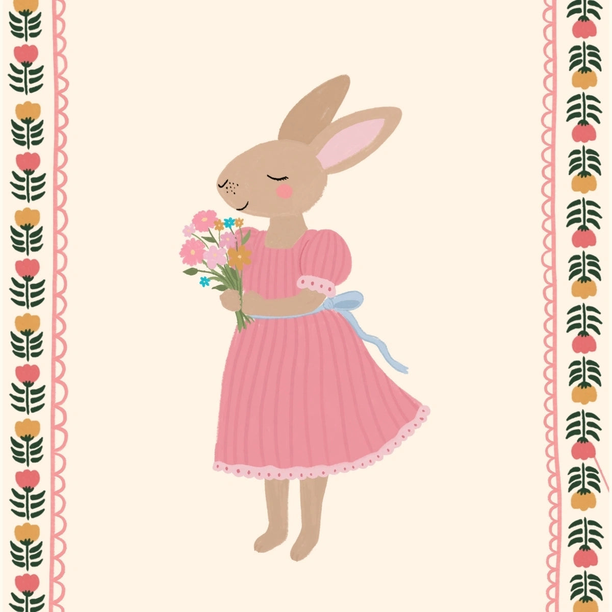 Décoration de chambre d'enfant rose pâle