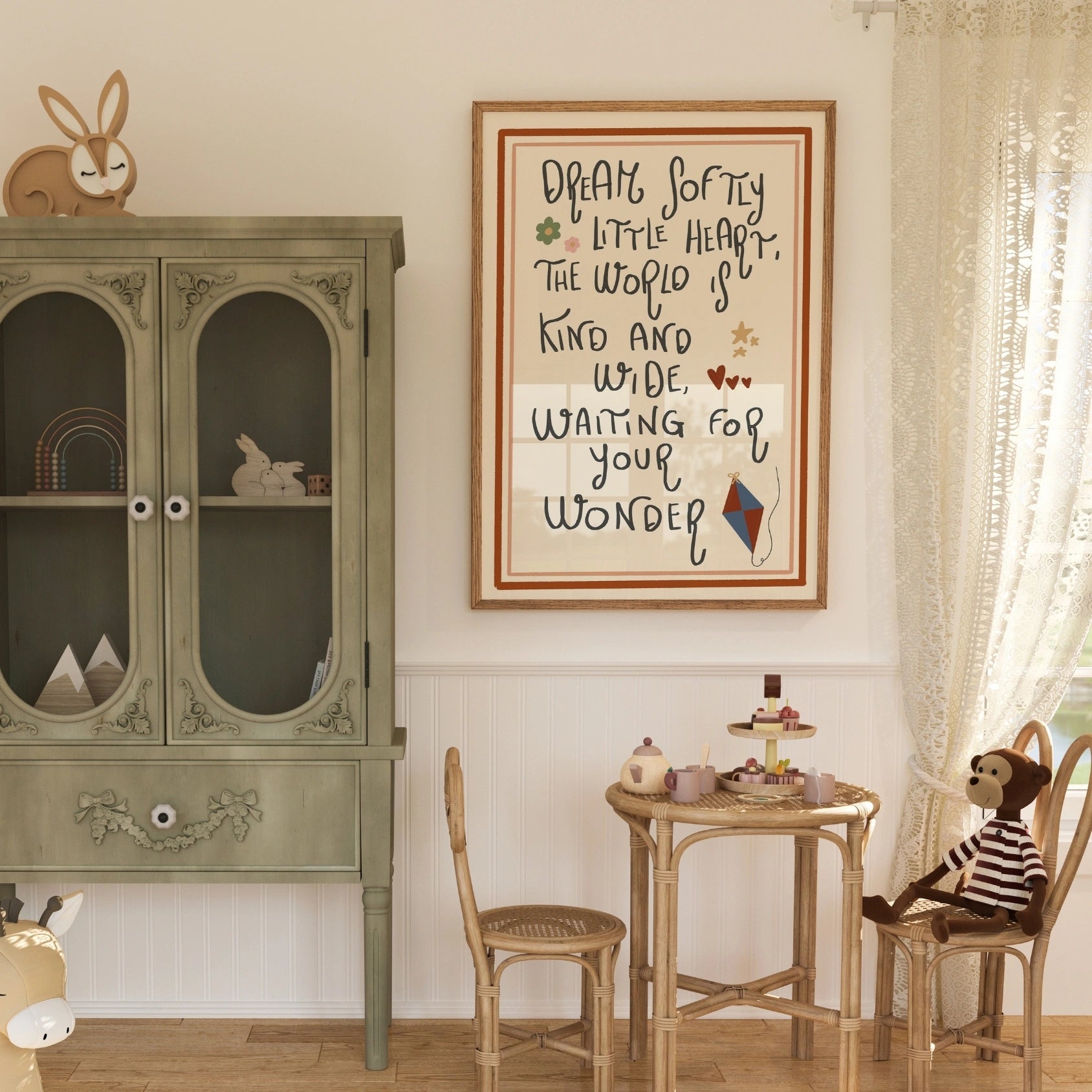 Arte murale con citazioni vintage