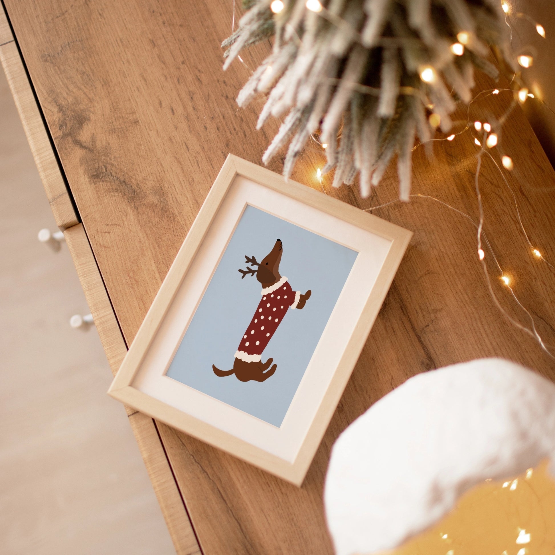 Christmas Dachshund Print