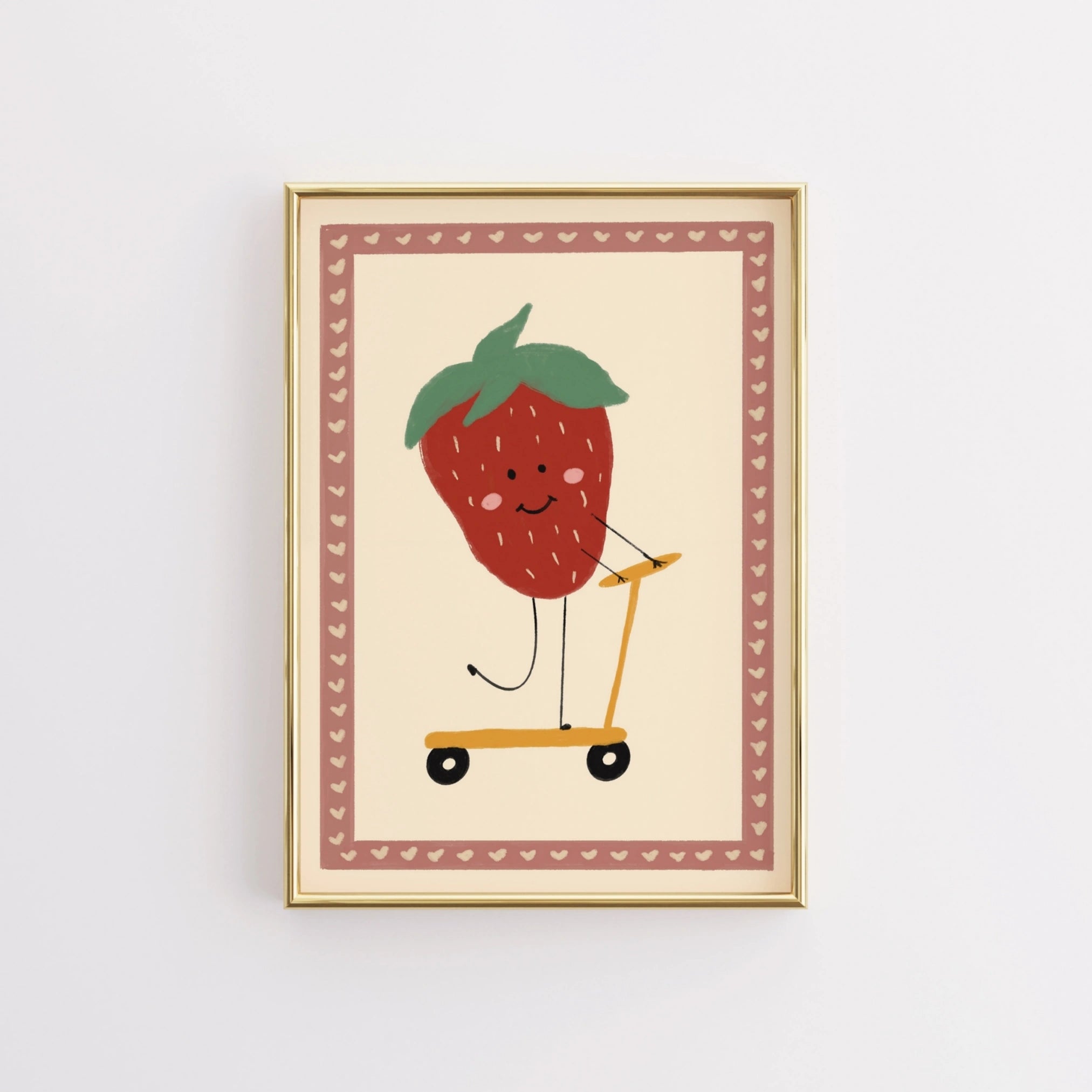 Illustrazione Fragola giocosa