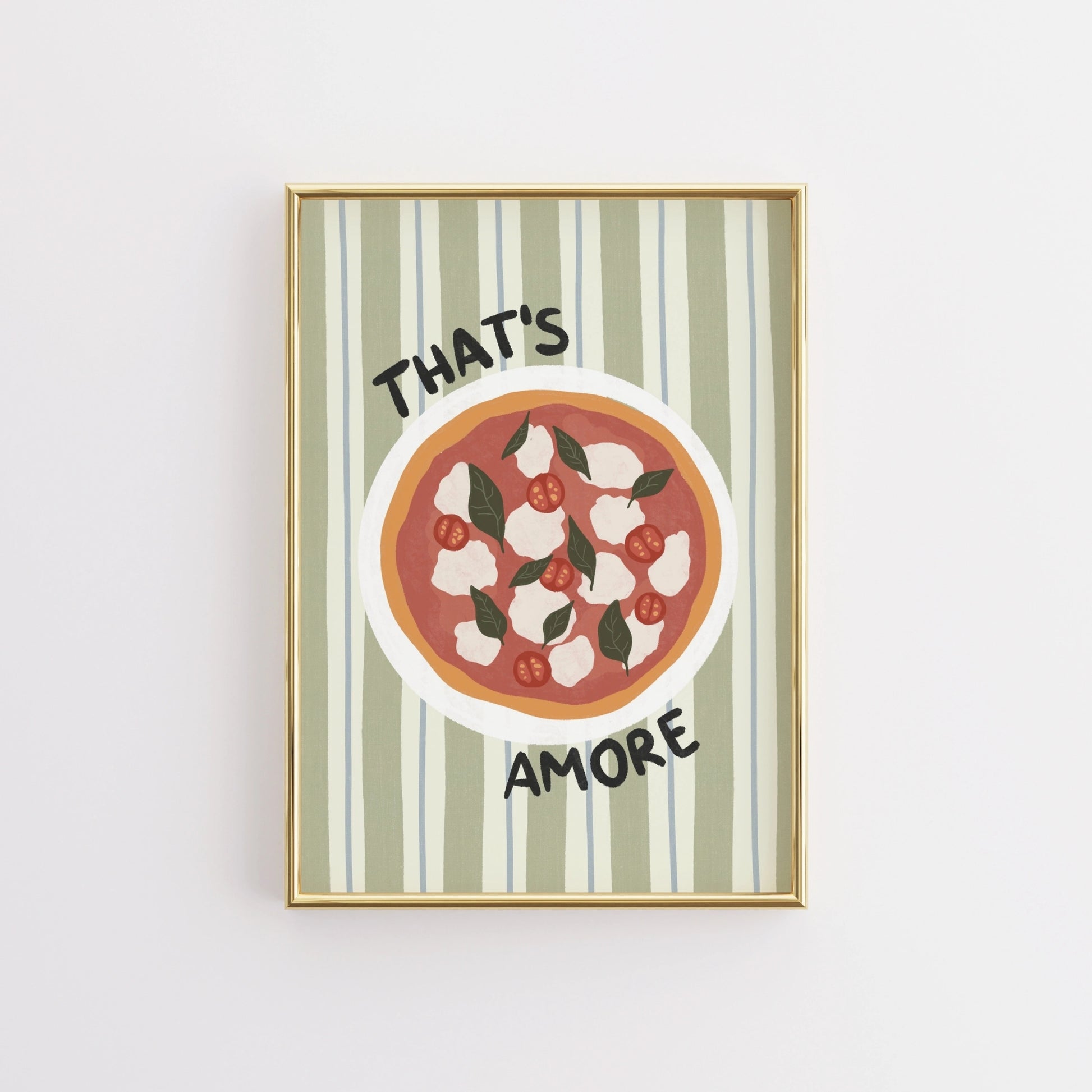 Italian Food Poster, Kitchen Wall Decor