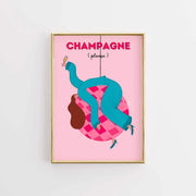Champagne Please - Poster costiero