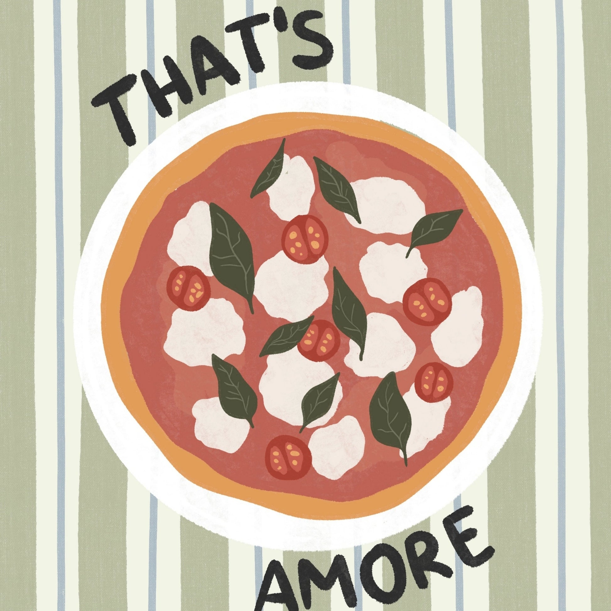 Italian Food Poster, Kitchen Wall Decor