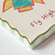Dream Big, Fly High Rocket – Nursery & Kids Canvas Wall Art