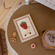 Playful Strawberry Illustration – Nursery & kids wall art