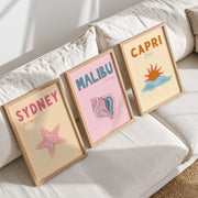 Coastal Travel – Coastal Wall Art Set of 3