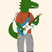 Rockstar Dinosaur – Nursery & kids wall art