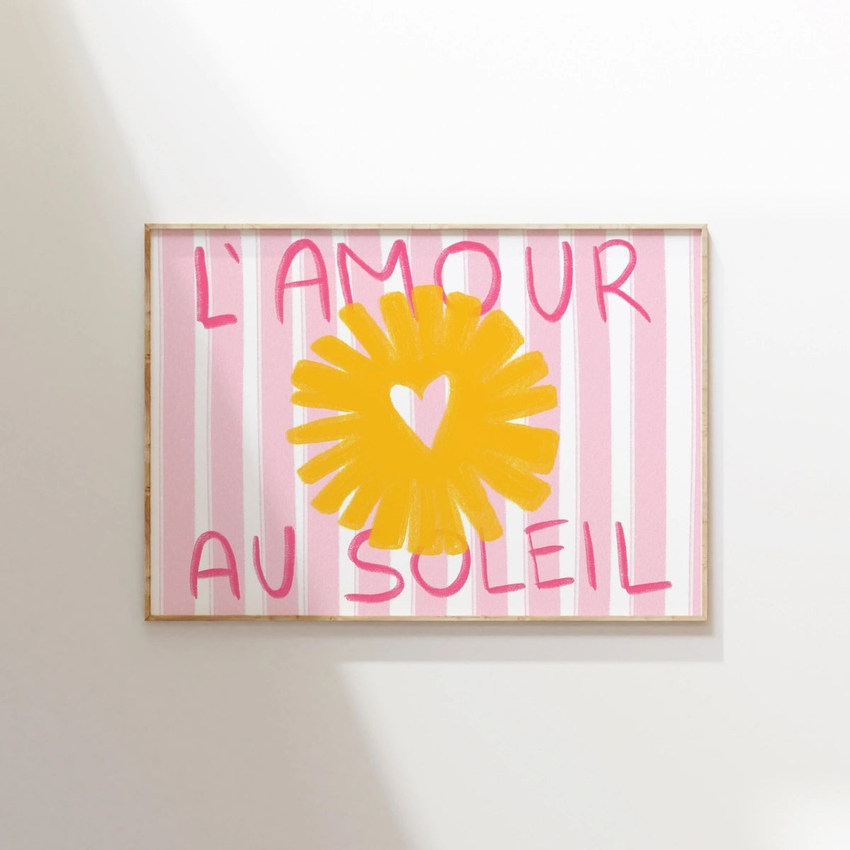 L’Amour au Soleil – Arte da Parete Estiva Francese, Arredamento da Parete Costiero