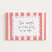 Whimsical Girl Quote – Nursery & Kids Canvas Wall Art