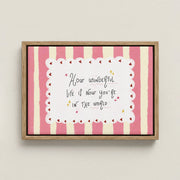 Whimsical Girl Quote – Nursery & Kids Canvas Wall Art