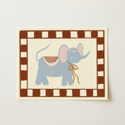 Vintage Circus Elephant – Nursery & kids wall art