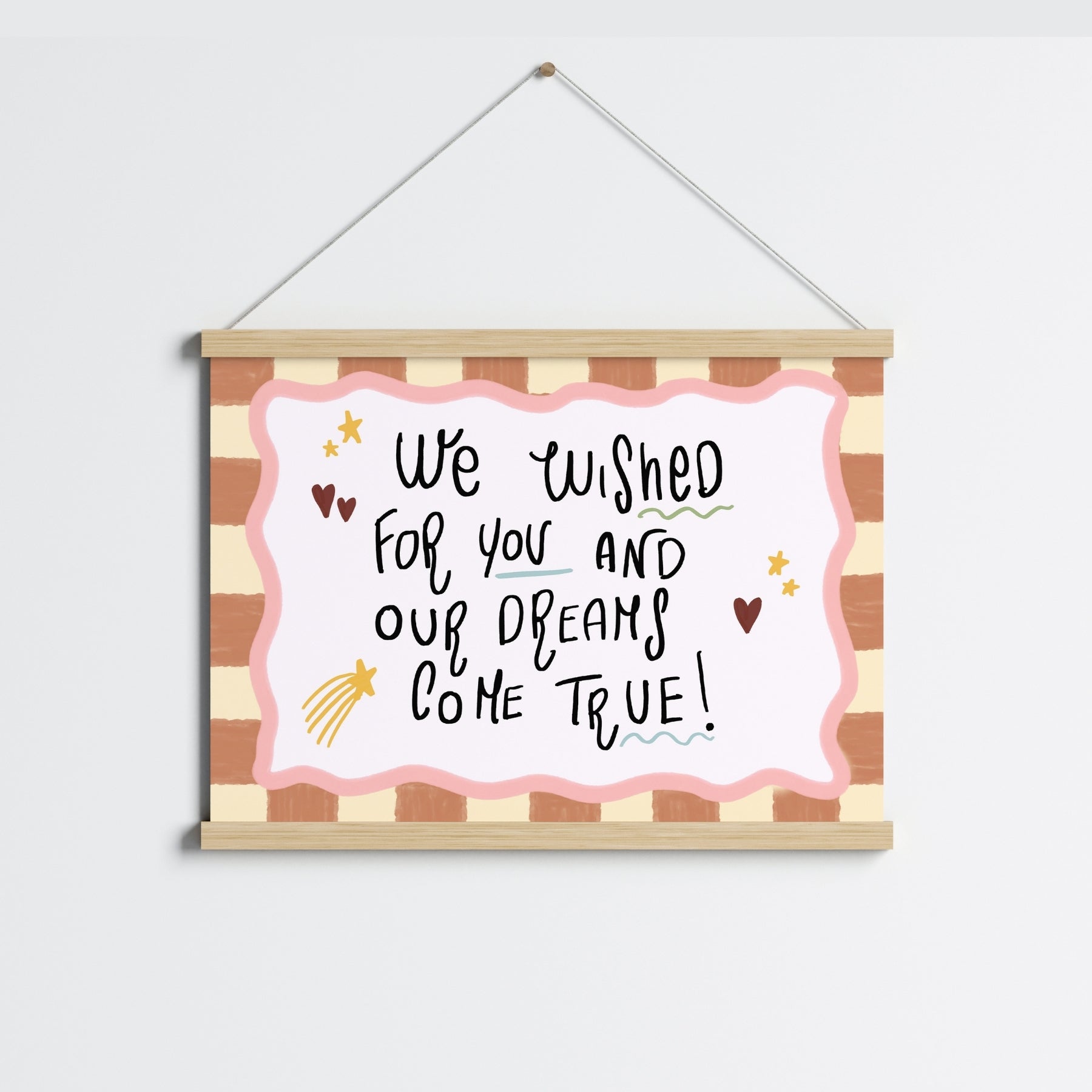 Citation murale pour bébé rêveur
