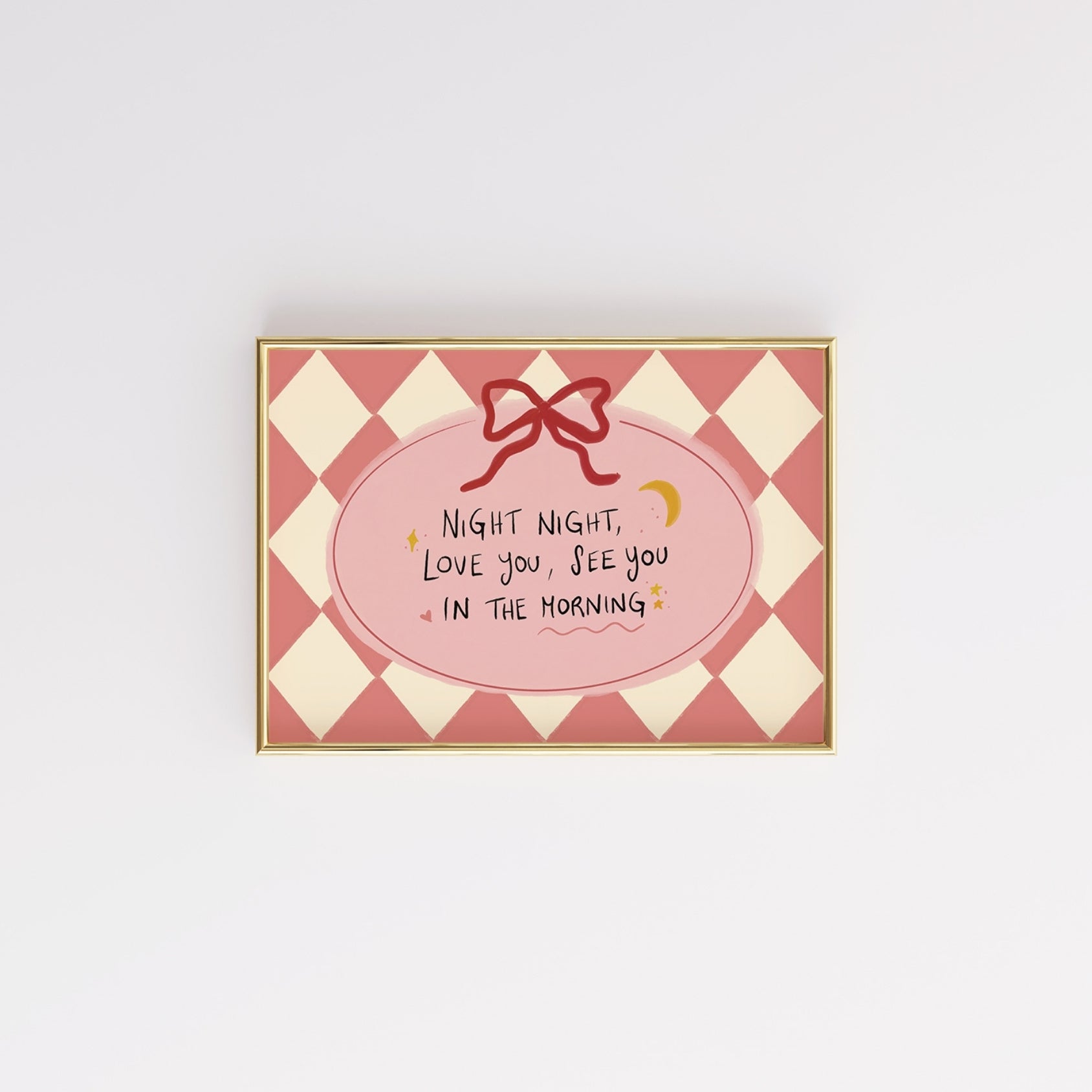 Night Night Love You Nursery Print