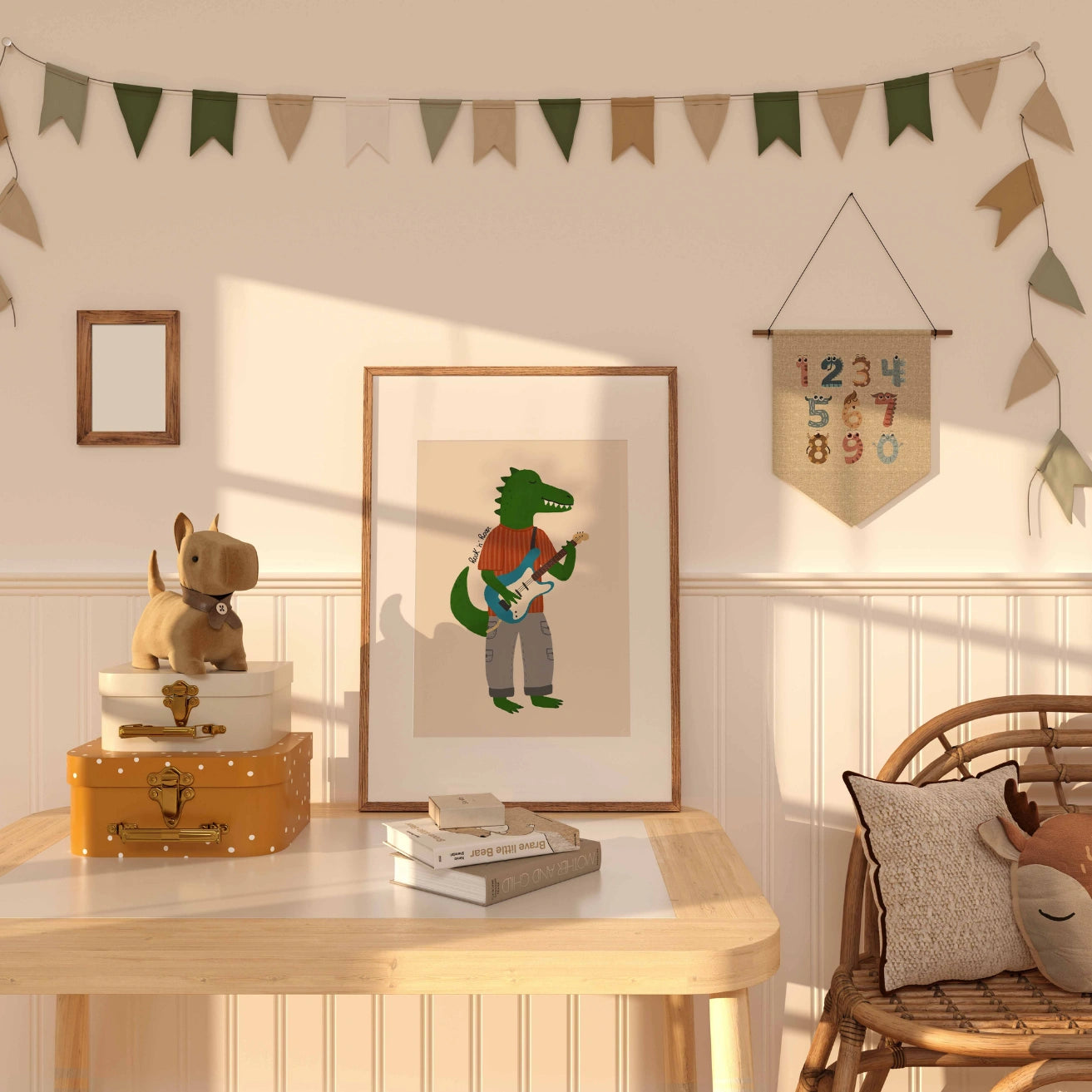 Rockstar Dinosaur Wall Art