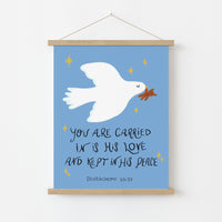 Dove Religious Nursery Poster