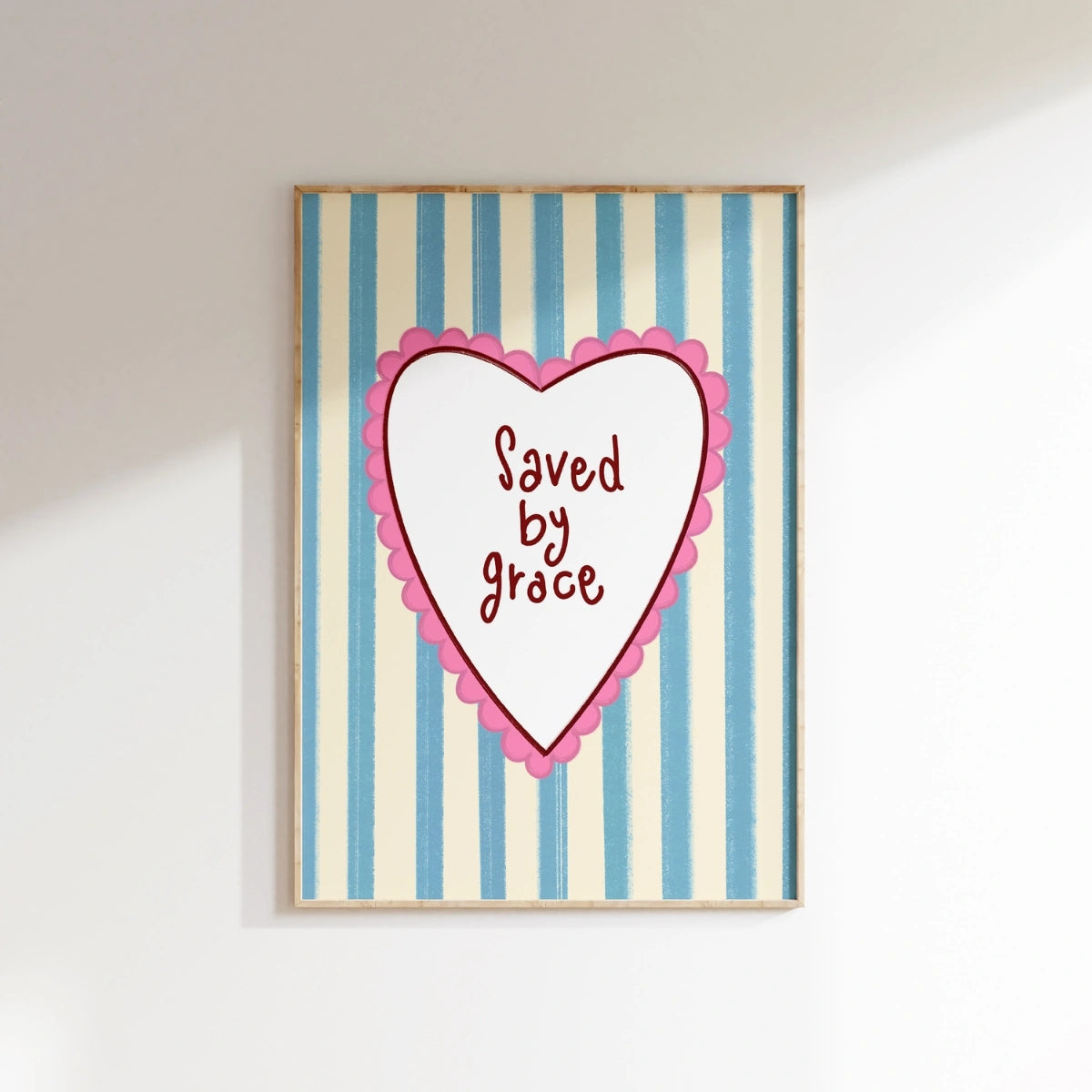 Saved by Grace Christian Wall Art, Christian Wall Decor