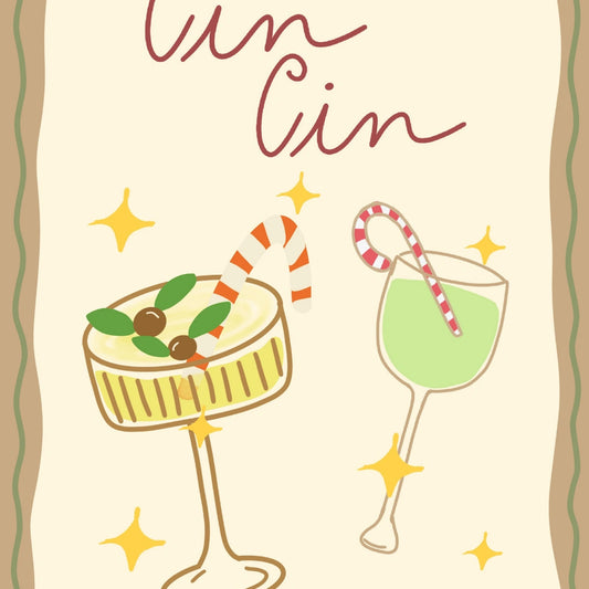 Cin Cin Christmas Print