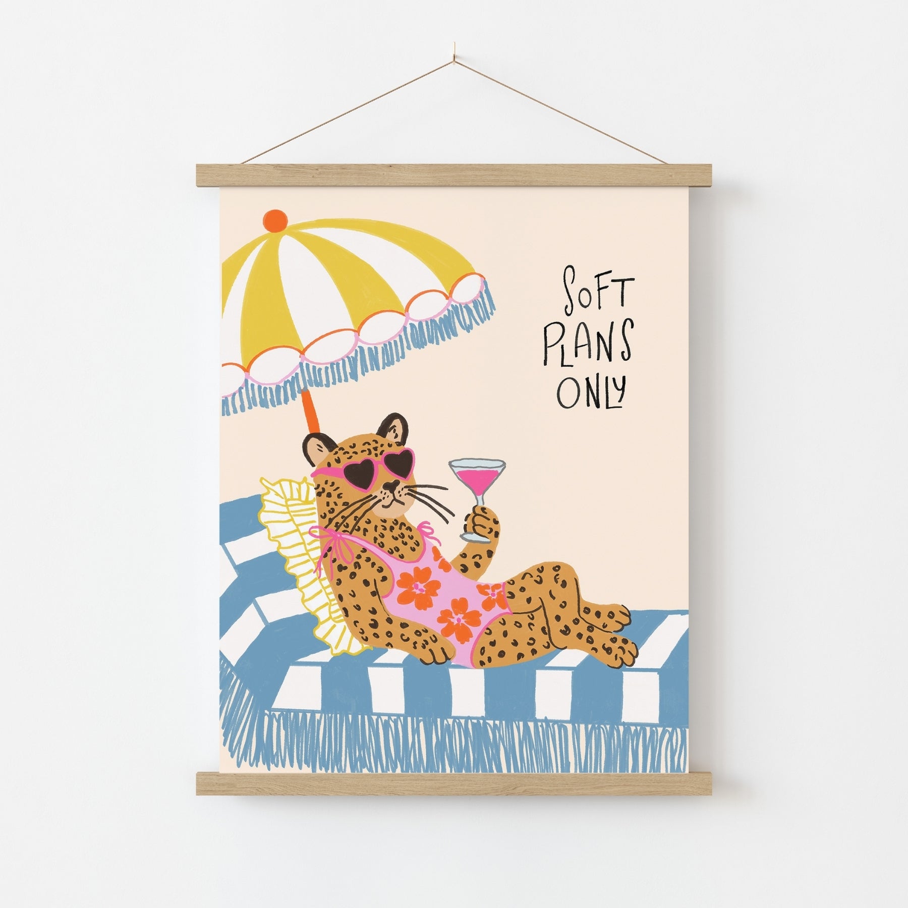 Trendy Leopard Beach Print