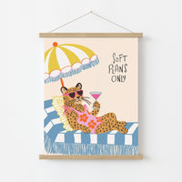 Trendy Leopard Beach Print