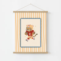 American Football Leopard Nursery Print